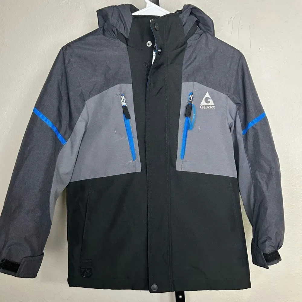 Gerry Black and Gray kids Jacket Size 7/8